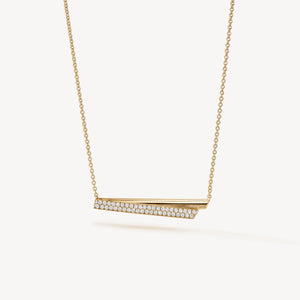 INSIDE/OUT DIAMOND FLIP PENDANT NECKLACE