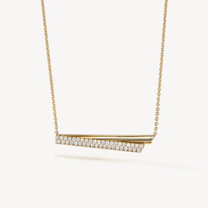 INSIDE/OUT DIAMOND FLIP PENDANT NECKLACE