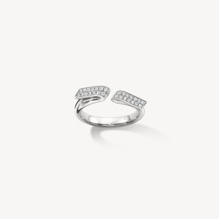 INSIDE/OUT DIAMOND FLIP OPEN RING thumbnail