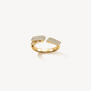 INSIDE/OUT DIAMOND FLIP OPEN RING thumbnail
