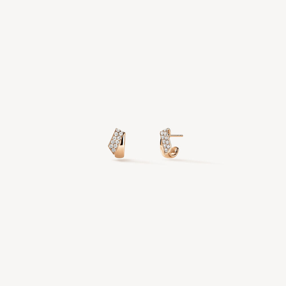 Hearts On Fire Out Flip Er | Out Flip Huggies Earrings - UU30028WGHV040