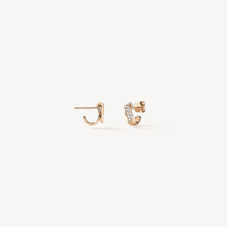 Hearts On Fire Out Flip Er | Out Flip Huggies Earrings - UU30028WGHV040 thumbnail