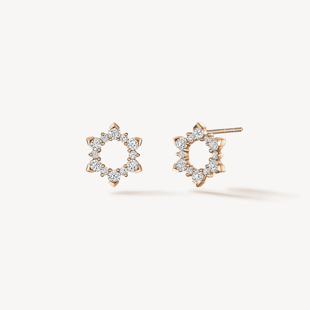 Hearts On Fire Aerial Sunburst /Si Stud Earrings - UU30818WGHV045
