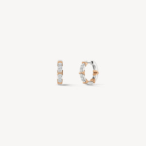 Hearts On Fire 18Kwy Copley Small Hoop Earrings - UU30838AGHV035
