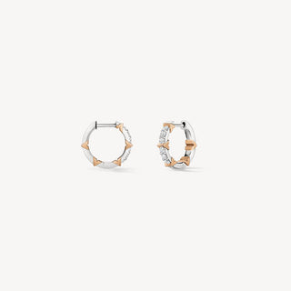 Hearts On Fire 18Kwy Copley Small Hoop Earrings - UU30838AGHV035 thumbnail