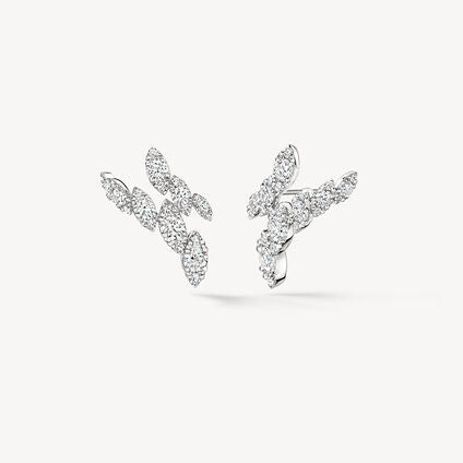 Hearts On Fire Bypass /Si Stud Earrings - UU30878WGHV250