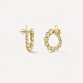 Hearts On Fire Dream Circle Convertible Earrings - UU31998YGHV220 thumbnail