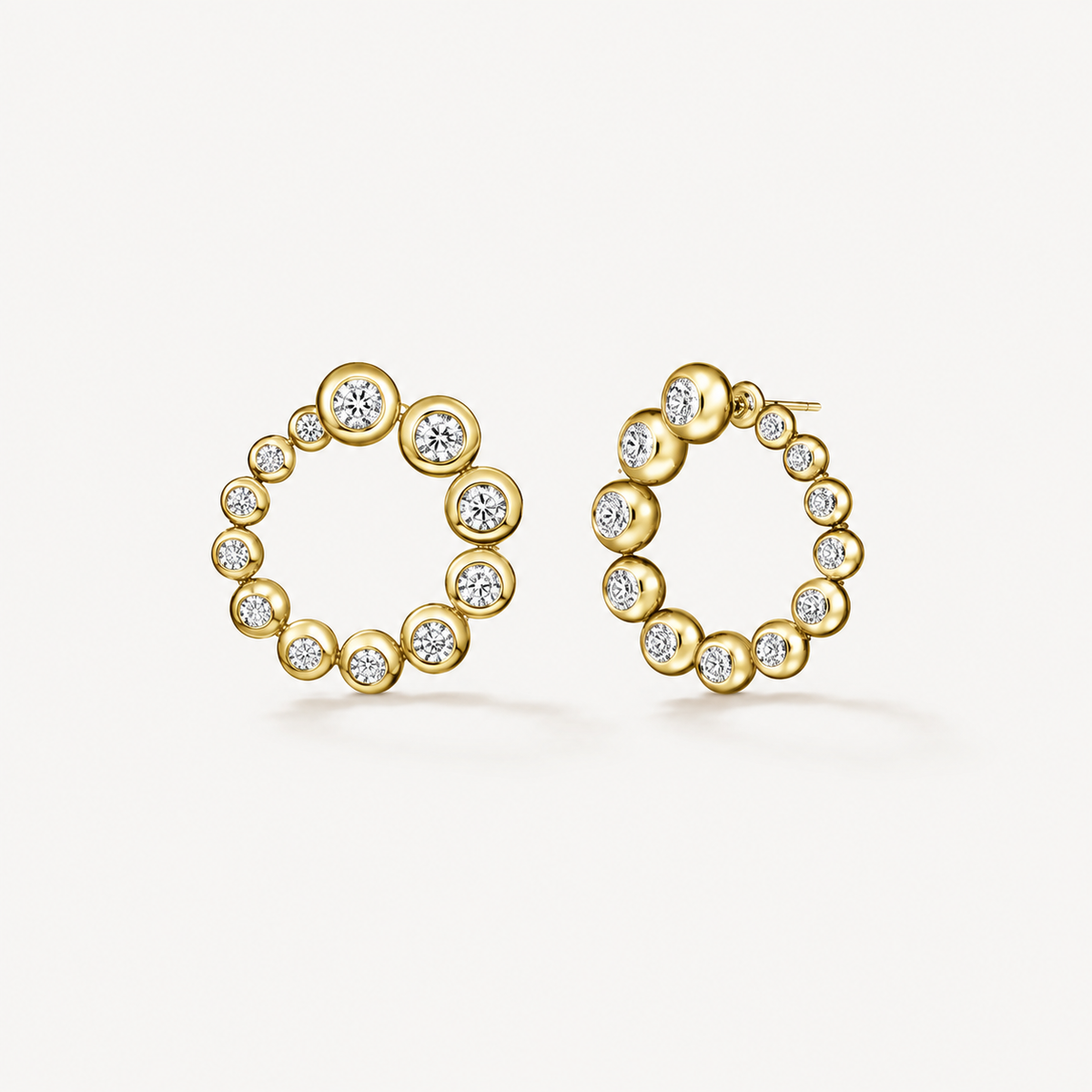 Hearts On Fire Dream Circle Convertible Earrings - UU31998YGHV220