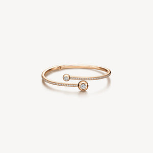 Hearts On Fire Dream Bypass Pavé Bangle Bracelet