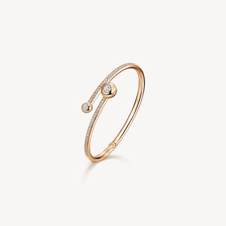Hearts On Fire Dream Bypass Pavé Bangle Bracelet - UU32198WGHV0905648 thumbnail