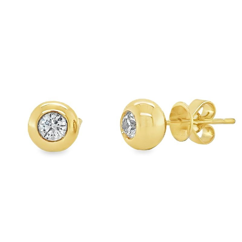 Hearts On Fire Dream Solitaire Stud Earrings - UU32218YGHV035
