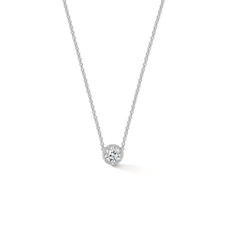 Hearts On Fire Timeless Hidden Halo Pendant 18 Pavé=.04Ct Laser GIA #7483434364 - UU32758WGV20501800 thumbnail
