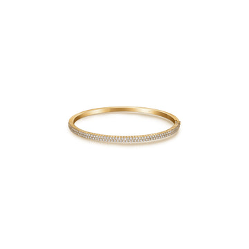 Hearts On Fire Classic 2 Row Bangle Bracelet