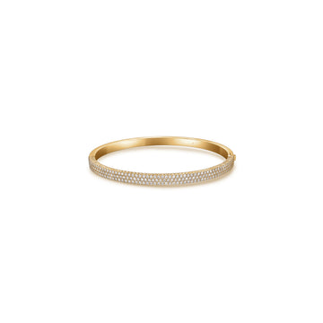 Hearts On Fire Classic 3 Row Bangle Bracelet
