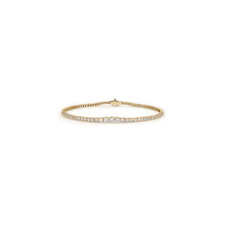 Hearts On Fire Temptation Graduated Line Bracelet 7 - UU32858YGHV1450700 thumbnail