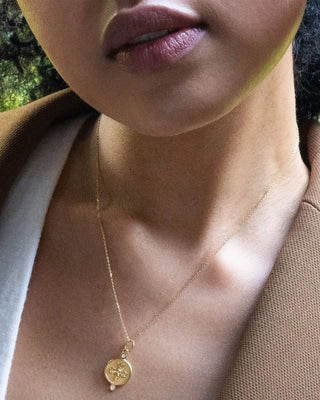 "Queen Bee" 18K Gold Necklace with Diamonds thumbnail