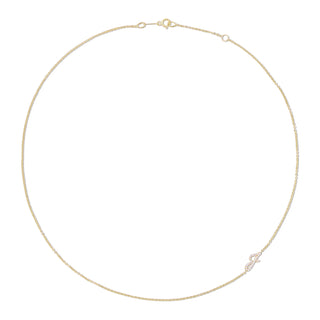 Single Diamond Initial Necklace thumbnail