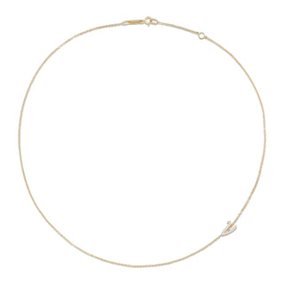 Single Diamond Initial Necklace thumbnail