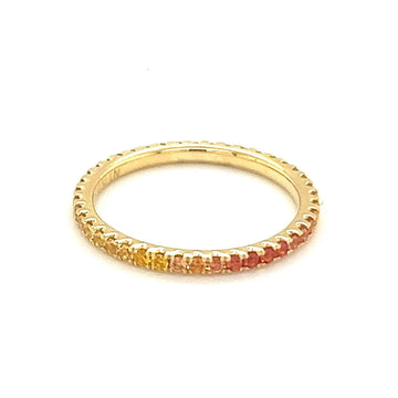 Yellow Sapphire Graduated Band