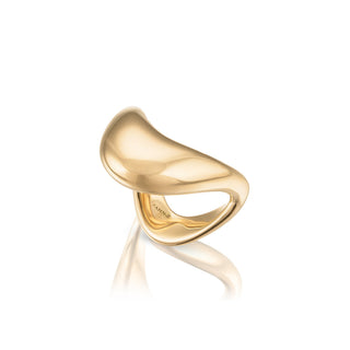 Big ZAHA Plain Gold Ring thumbnail