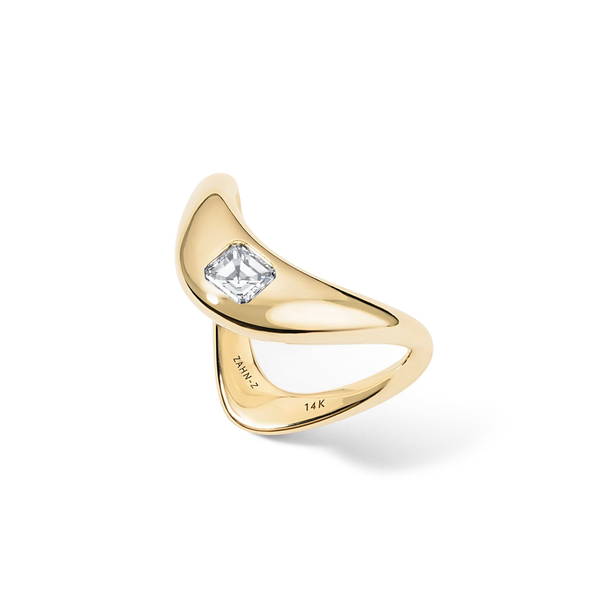 ZAHN-Z Petite ZAHA Asscher Diamond Ring - ZZZ-012