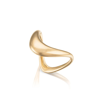 ZAHN-Z Petite ZAHA Plain Gold Ring - ZZZ-027