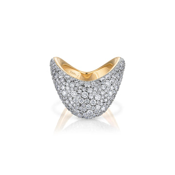 ZAHN-Z Big ZAHA Pavé Ring - ZZZ-03