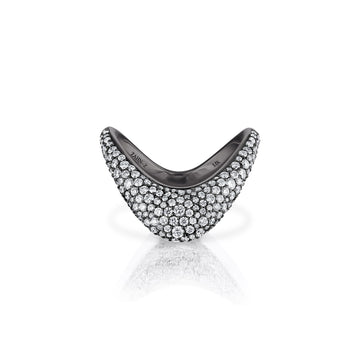 ZAHN-Z Petite ZAHA Pavé Ring - ZZZ-033