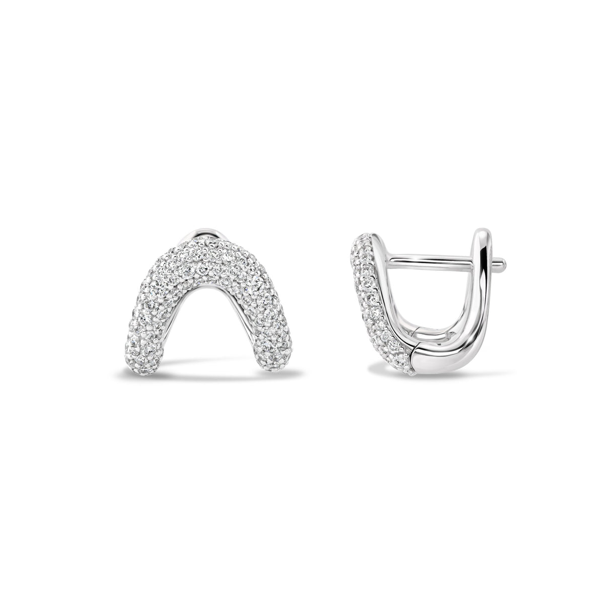 ZAHN-Z ZAHA Slim Pavé Diamond Earrings - ZZZ-044