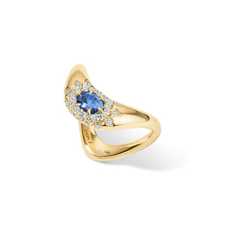 Petite ZAHA Diamond Halo Ring thumbnail