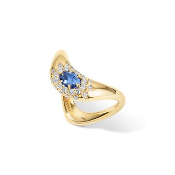 ZAHN-Z Petite ZAHA Diamond Halo Ring - ZZZ-065