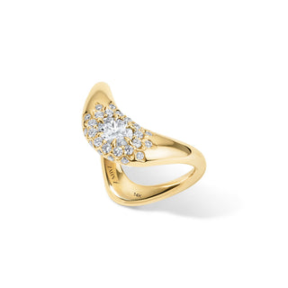 Petite ZAHA Diamond Halo Ring thumbnail