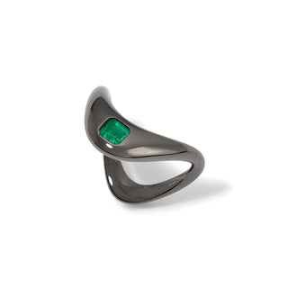 Petite ZAHA Emerald Ring thumbnail