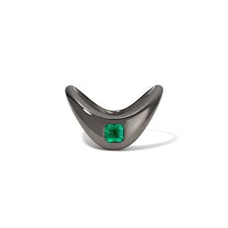 Petite ZAHA Emerald Ring thumbnail