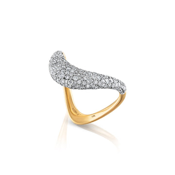 ZAHN-Z Petite ZAHA Pavé Ring - ZZZ-09