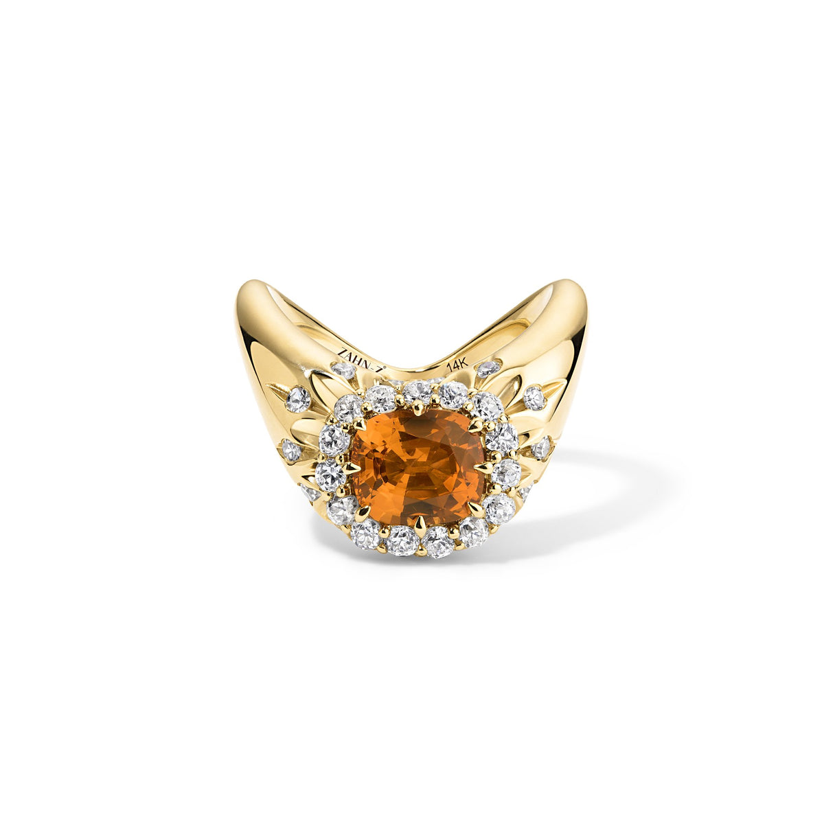 ZAHN-Z Big ZAHA Vintage Halo One-of-a-Kind Ring - ZZZO-032