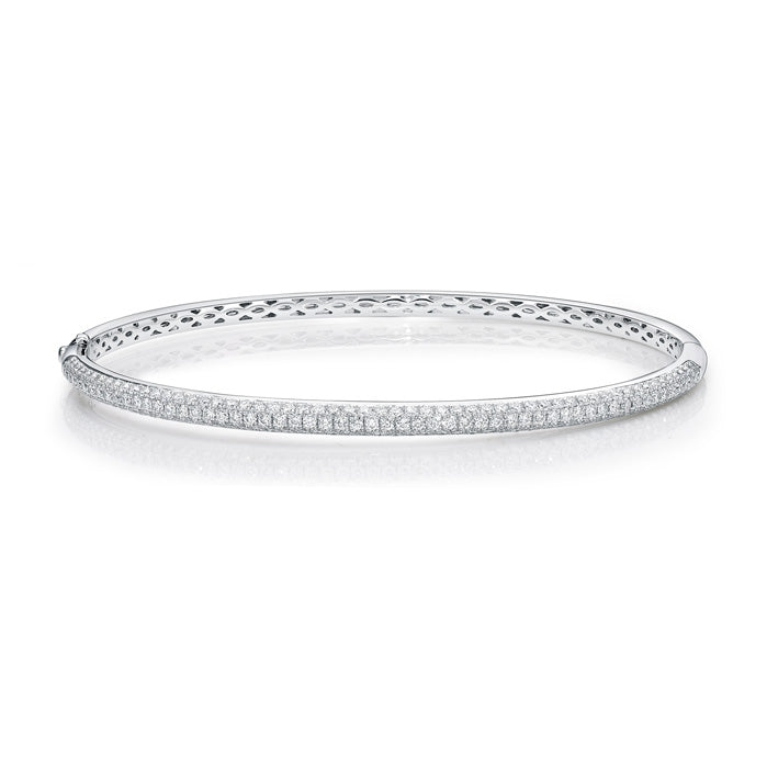 Pave Bangle 1.39-1.45ctw approx. in 18K Yellow Gold - FGCS12459518Y72000
