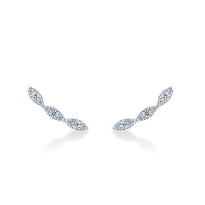 Aerial Marquise Earring Climbers