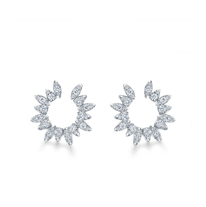 Aerial Sunburst Wrap Earring Small