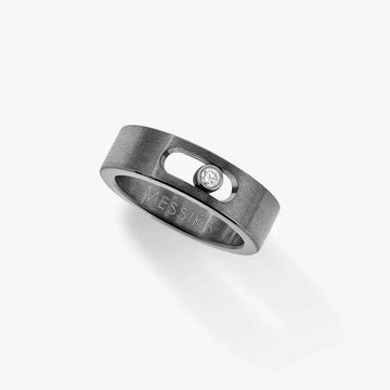 Graphite Titanium White Diamond Ring Move Titanium