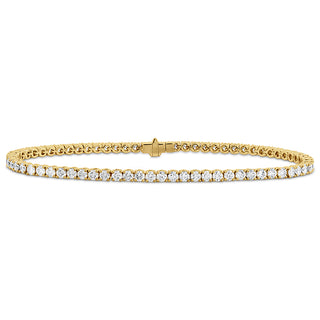 Memoire Classic 4-Prong Line Bracelet 3.44-3.60ctw approx. in 18K Yellow Gold - CBDD11607008Y72000 thumbnail