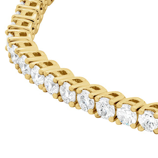 Memoire Classic 4-Prong Line Bracelet 3.44-3.60ctw approx. in 18K Yellow Gold - CBDD11607008Y72000 thumbnail