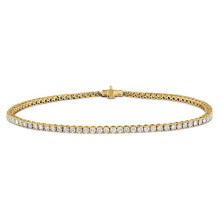 Classic 4-Prong Line Bracelet 1.96-2.05ctw approx. in 18K Yellow Gold - CBDD11707008Y72000 thumbnail