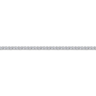 Memoire 18K White Gold CLASSIC 4PRNG LINE Bracelet 1.28-1.38ctw Diamond 7" - CBDD118-SPECIAL thumbnail