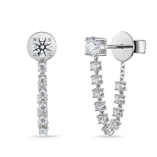 Memoire 18K White Gold ESSENTIALS DRAPED STILETTO Earrings 1.02ctw Diamond G-H Color, SI Clarity - CEDD11742008W72000 thumbnail