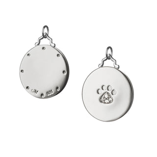PAW PRINT CHARM WITH SAPPHIRES thumbnail