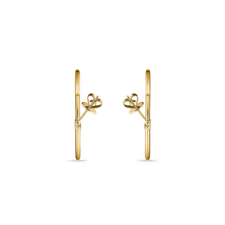 Memoire 18K Yellow Gold Essentials Small .09ctw Diamond HOOPS - CHHO14535358Y72000 thumbnail