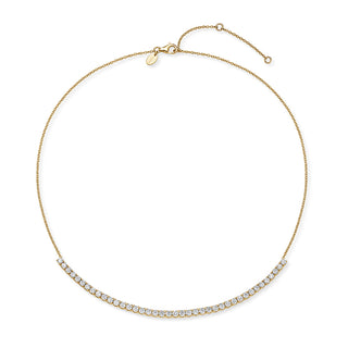 Memoire 18K Yellow Gold ESSENTIALS 1/4 CHAIN LINE NECK 16" 1.93ctw Diamond G-H Color, SI Clarity - CNDD10616008Y72000 thumbnail