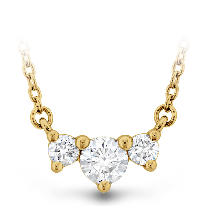 Memoire 18K Yellow Gold TRNTY Small .15ctw Diamond NK 18" G-H Color, SI Clarity - CNDD21618008Y72000