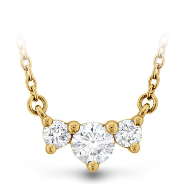 Memoire 18K Yellow Gold TRNTY Small .15ctw Diamond NK 18" G-H Color, SI Clarity - CNDD21618008Y72000
